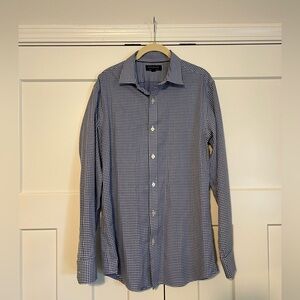 Men's Blue Checkered Shirt